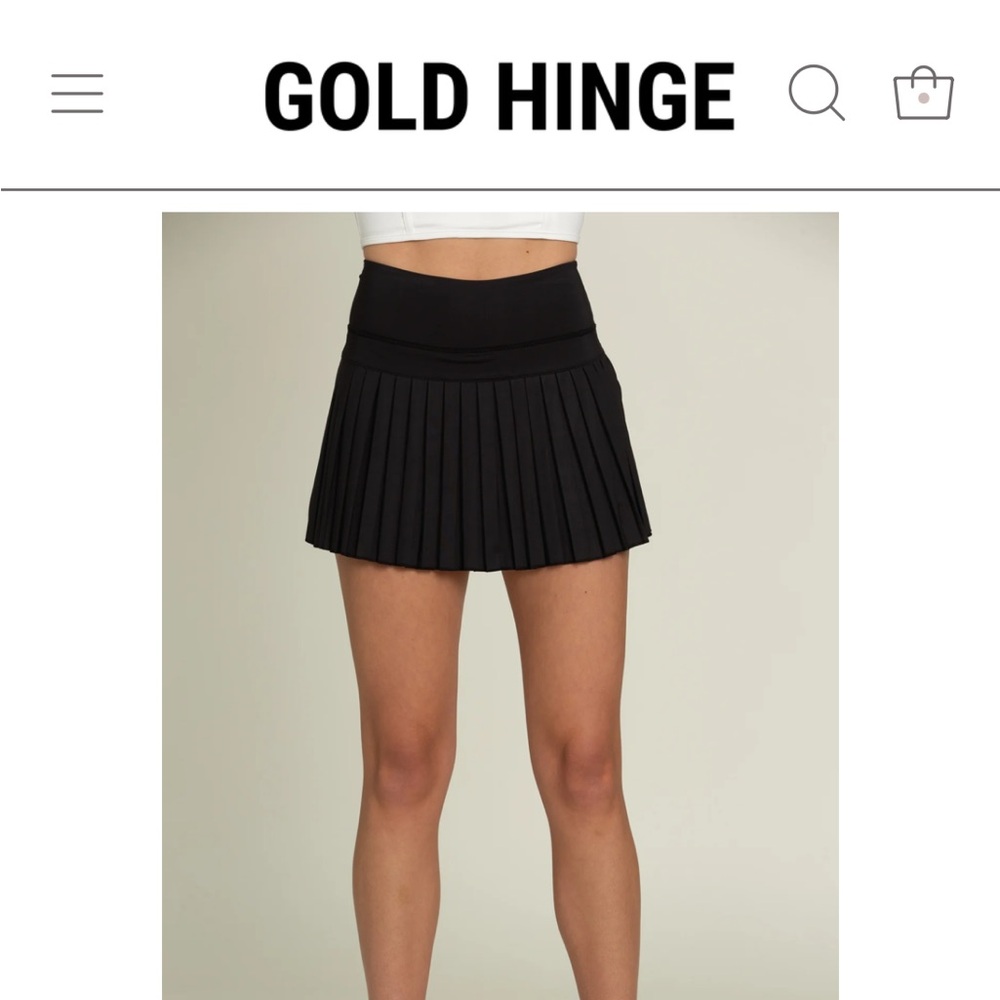 Goldhinge 15” Pleated Tennis Skirt